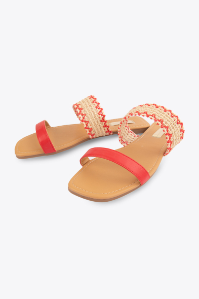 SANDALES PLATES DEUX BRIDES