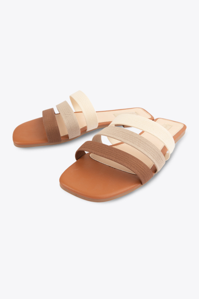 SANDALES PLATES TROIS BRIDES