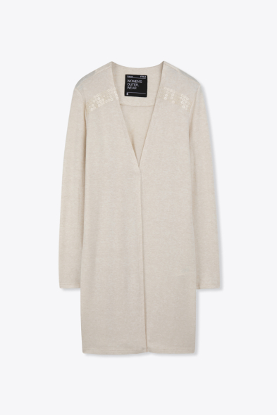 GILET AVEC DENTELLE SUR EPAULE