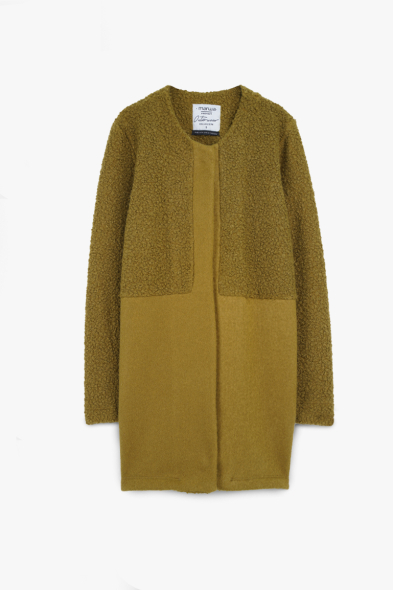 MANTEAU BASIQUE EN BOUCLETTE