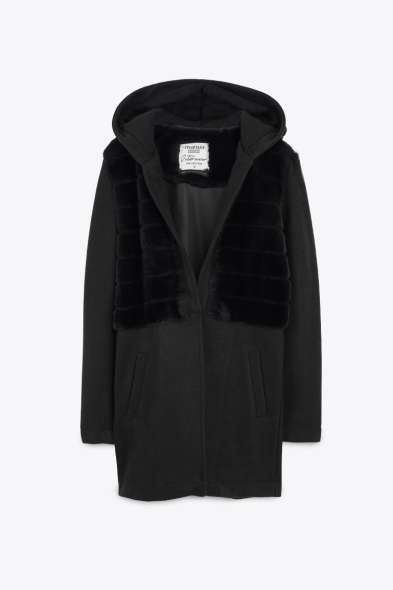 Manteau bi-matière