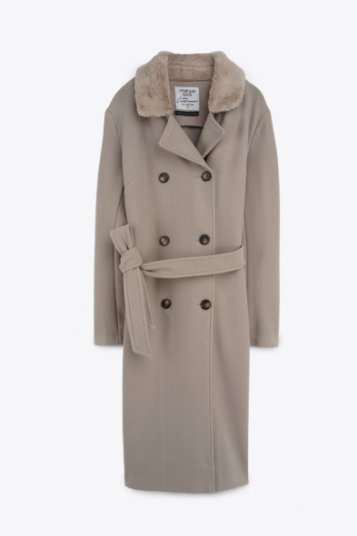 MANTEAU LONG CEINTURÉ
