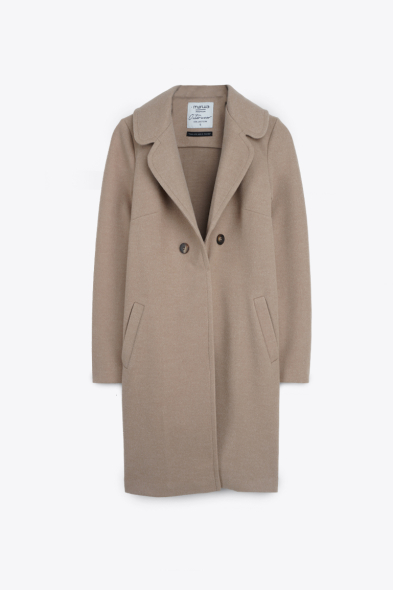Manteau droit doux