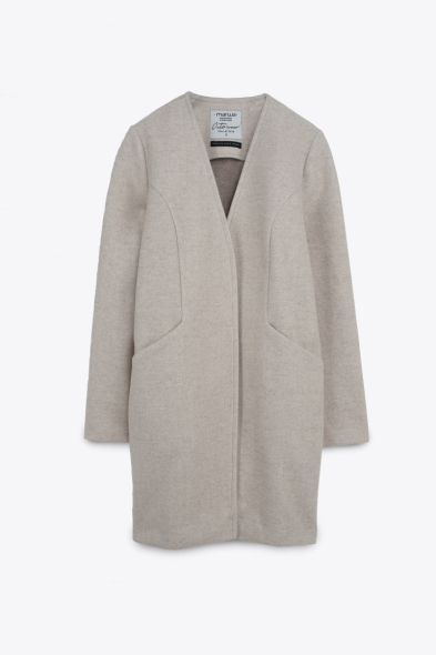 MANTEAU DOUX DROIT