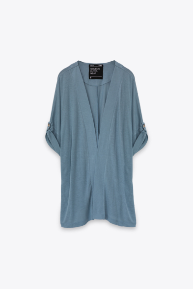 GILET À MANCHES RETROUSSÉES
