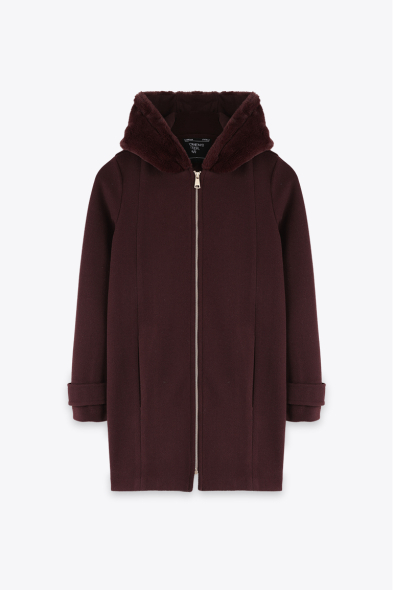 MANTEAU DOUX À ZIP