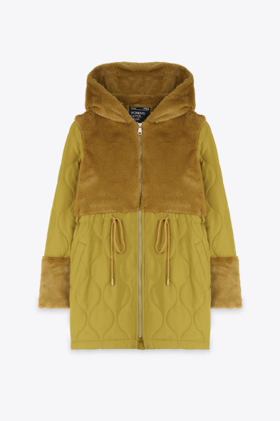MANTEAU DOUDOUNE À FOURRURE