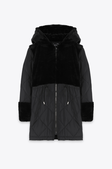 MANTEAU DOUDOUNE À FOURRURE