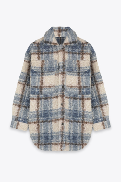 MANTEAU SURCHEMISE CARREAUX