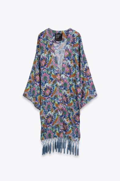 KIMONO À FRANGES