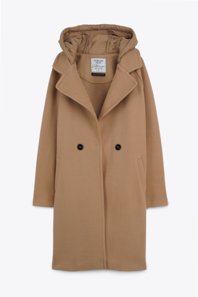 MANTEAU DOUX AVEC CAPUCHE DOUDOUNE