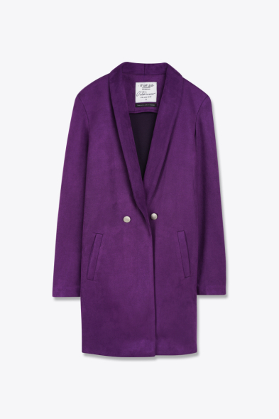 MANTEAU EFFET DAIM