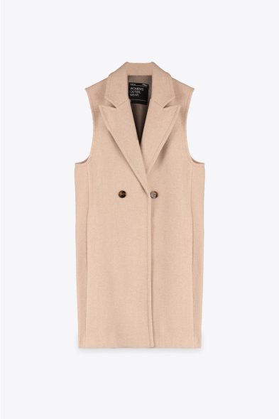 MANTEAU SANS MANCHES DOUX