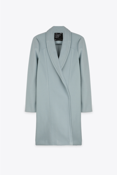 MANTEAU DOUX À REVERS