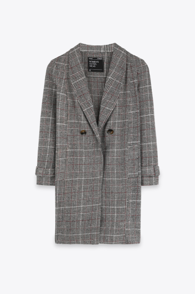 MANTEAU À CARREAUX