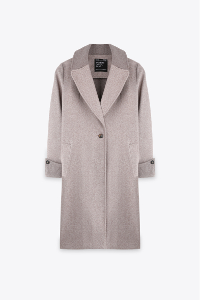 MANTEAU DOUX À REVERS