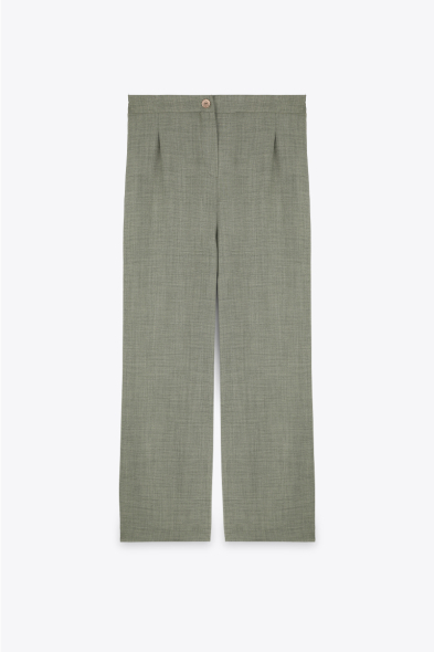 PANTALON DROIT À PINCES
