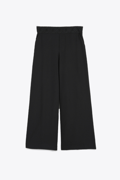 PANTALON AVEC CEINTURE EN DENTELLE