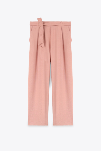 PANTALON DROIT À PINCES