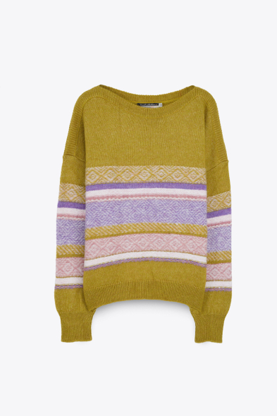 PULL EN JAQUARD COLORÉ