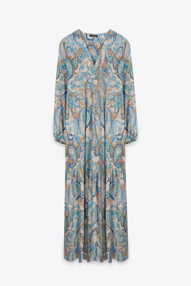 Robe longue imprimée