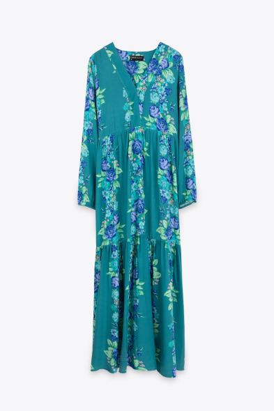 Robe longue imprimée