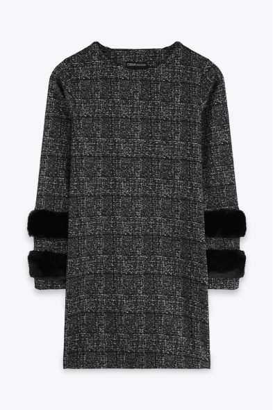 ROBE COURTE À FOURRURE