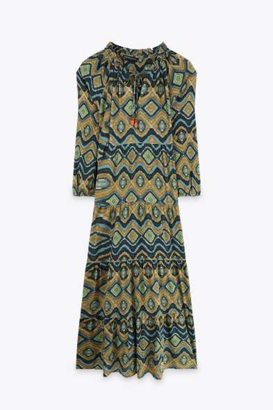 ROBE À IMPRIMÉ GEOMETRIQUE