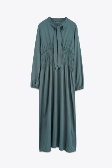 ROBE JAQUARD AVEC SMOKE