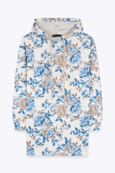 ROBE IMPRIMÉE À CAPUCHE