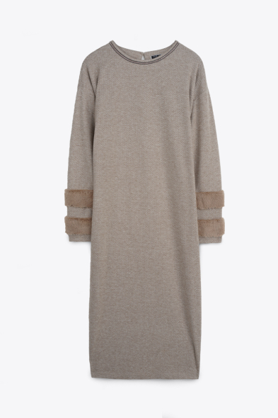 ROBE LONGUE AVEC FOURRURE