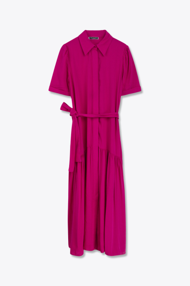 ROBE À COL CHEMISE