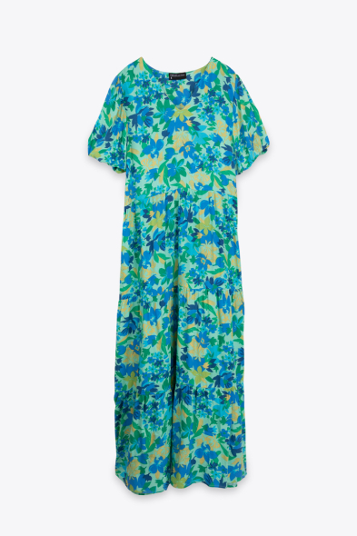 ROBE À MANCHES BOUFFANTES