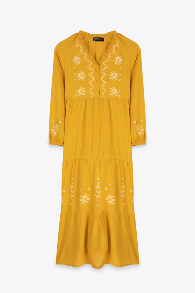 ROBE LONGUE BRODÉE