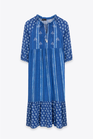ROBE LONGUE AVEC BRODERIE
