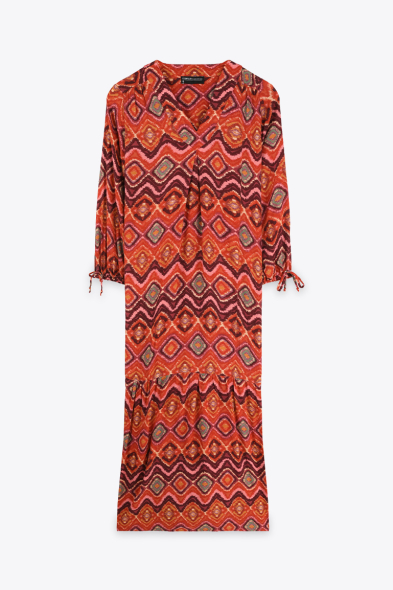 ROBE IMPRIMÉE ET LUREX