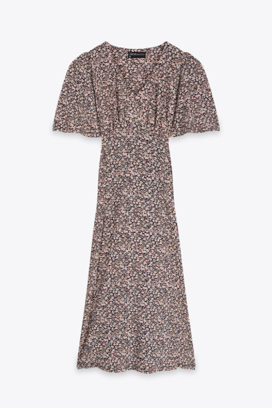 ROBE MAILLE FLEURIE