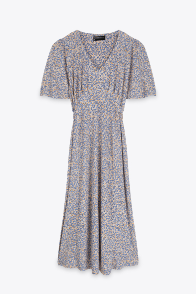 ROBE EN MAILLE FLEURIE