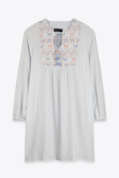 ROBE COURTE RAYÉE