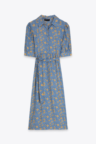 ROBE IMPRIMÉE À DECOUPE