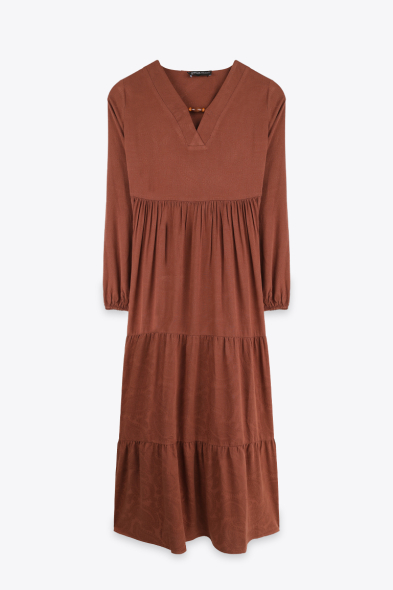 ROBE LONGUE EN JACQUARD
