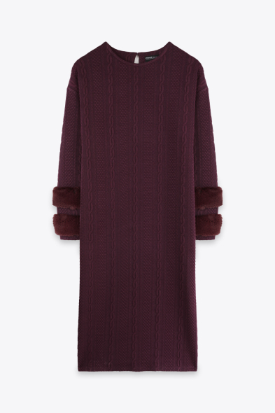 ROBE LONGUE À FOURRURE