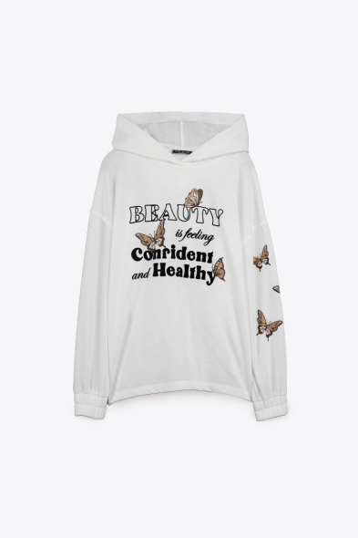 Sweat à capuche imprimé