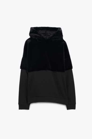 HOODIE BI-MATIERE