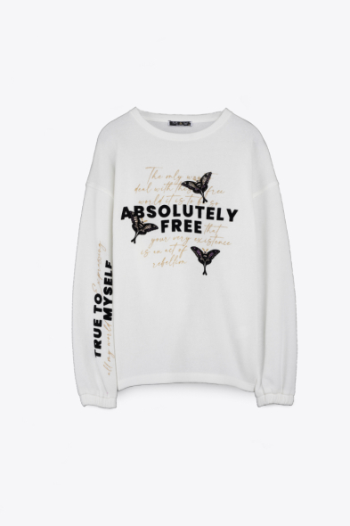 SWEATSHIRT BUTTERFLIES