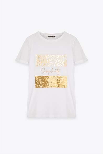 TSHIRT SIMPLICITY GOLD