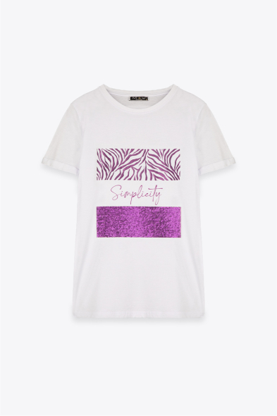 TSHIRT SIMPLICITY VIOLET