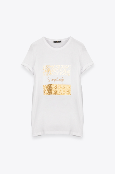 TSHIRT SIMPLICITY GOLD