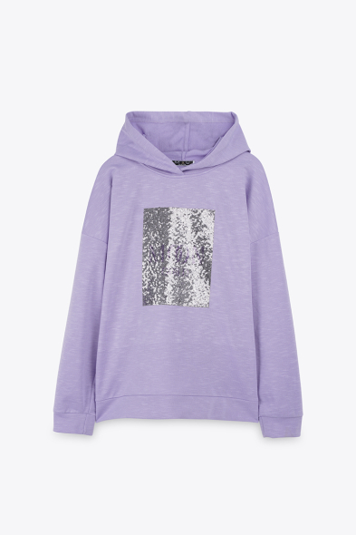 HOODIE MOTIF SEQUINS