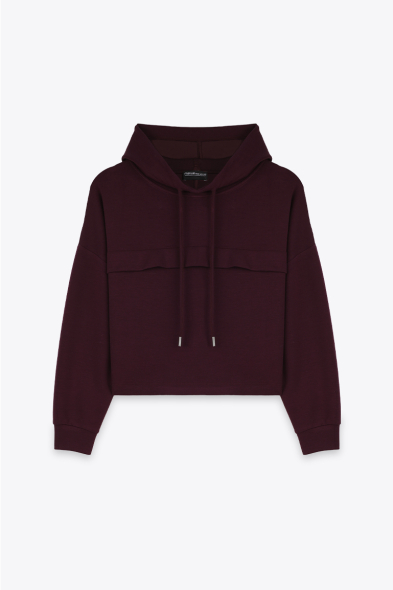 SWEAT À CAPUCHE ET DÉCOUPE
